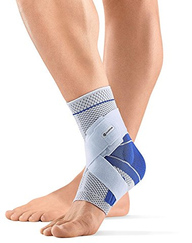 BAUERFEIND MalleoTrain Knöchelbandage, rechts, Titan, 3 Stück