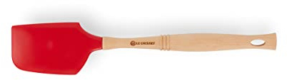 Le Creuset Große Kochkelle Premium aus Silikon, Länge: 33 cm, Kirschrot, 93007604060002