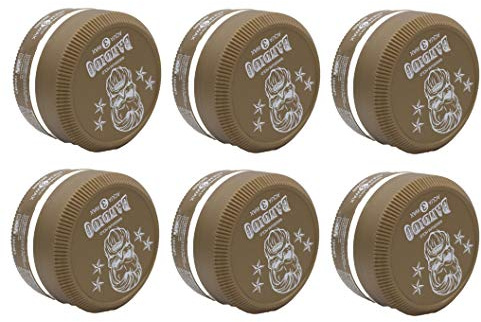 Bandido Aqua Hair Wax Nr.1-8 Matt Fiber Haarwachs Haar Styling Wachs Herren Haargel 150ml Gel Wax Haarwax Matte Look natürliches aussehen Starker Halt für jedes Styling Friseur bedarf (6x, Nr.3)