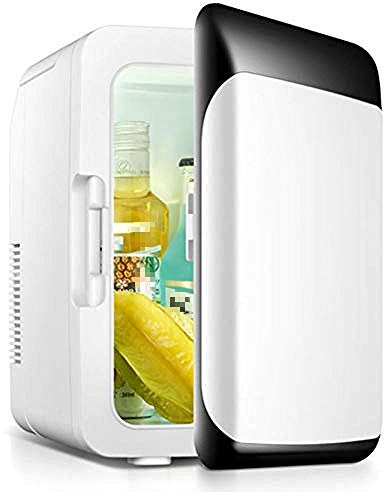 ZLM Mini frigo ， congelatore per Camera da Letto sottobanco Frigorifero congelatore, Frigorifero Personale Compatto Portatile, AC + dc Nero