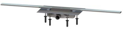 KESSEL Duschrinne Linearis Infinity 60 L: 1100 mm, DN 40, Edst. geb., Megastop 45300.11
