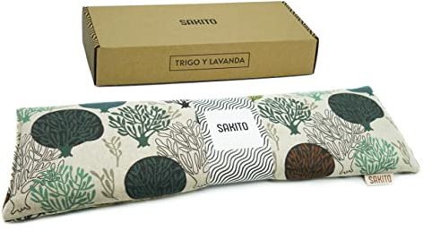 Cuscino Termico Microonde (43x12 cm) - Sollievo Naturale per Dolori Cervicali, Lombari e Mestruali, Uso a Caldo o a Freddo - Elevata Ritenzione del Calore - Profumo di Lavanda - Scatola Inclusa