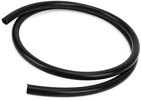 Manguera de Silicona para Tubos de Vacío de Alta Temperatura, Manguera de Aire de Vacío de Coche de Alto Rendimiento Universal Id 6 mm/0.24 Pulg. Od 12 mm/0.47 Pulg., Negro
