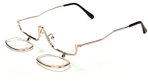 1pc Magnifying Folding Flip Down Makeup Glasses Eye Spectacles Lens Cosmetic Readers