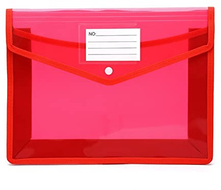 Klemmbrett A4 transparente leichte file tasche tragbare wasserdichte ordner dokumenthalter großkapazität knopf lager schule test papier Klemmbrett Mappe (Color : A2)