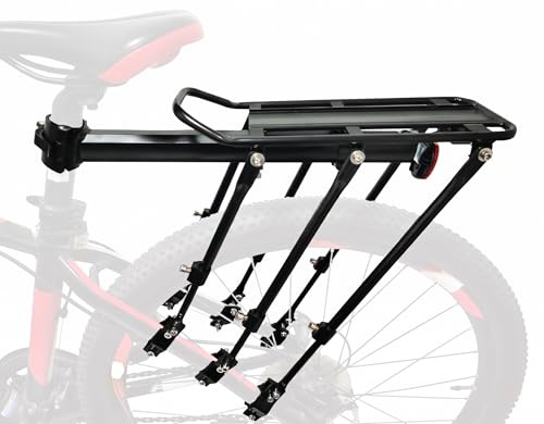 COMINGFIT 2026 Verbesserter Fahrradgepäckträger, 120 kg, robuster Fahrrad-Heckträger, 6-Beine, dreifache Stabilität, 2,0 mm verdickt, universell für MTB, Rennrad, Stadt, Kinder, Fat Tire Bike (8,9 cm