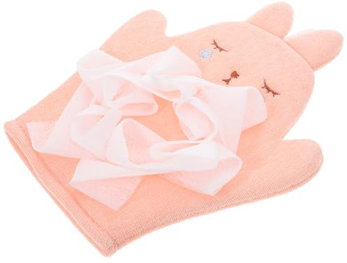 KOMBIUDA Peeling-badehandschuh Für Babys Cartoon-duschhandschuh Sanftes Körperpeeling Fürs Baden Mit Bezauberndem Hasendesign Aus Ultraweichen Materialien