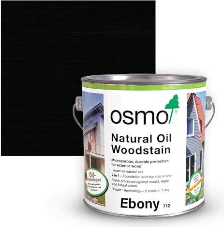 Natural Oil Woodstain Matt (712 - Ebony, 2.5l)