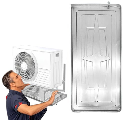 Aire Acondicionado Bandeja De Agua, Bandeja De Drenaje De Condensado Con Soportes Bandeja De Goteo De Acero Inoxidable Para Aire Acondicionado De Ventana Y Aire Acondicionado Split(3-5P/36x17in)