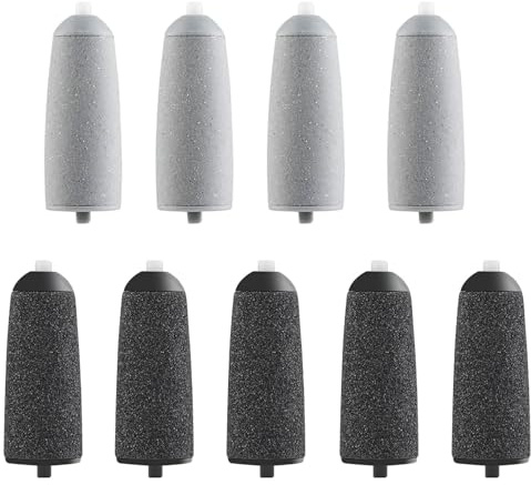 9-pack pedikyrer ersättningshuvuden, elektrisk fotförhårdnadsavdragare inkluderar 5 extra grova och 4 vanliga grova huvuden kompatibla med felfri Pedi