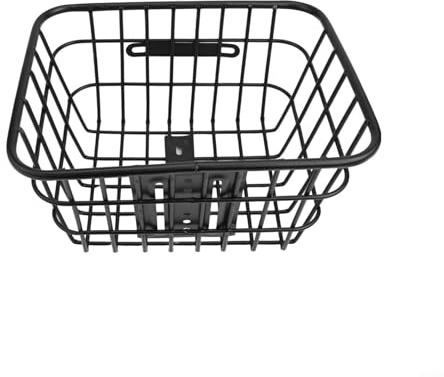 GLFLOW Removable Electric Scooter Front Cargo Basket Iron Pipe Storage Carrier For Men Women Bike E-Bike Grocery Water Bottles Iron Pipe