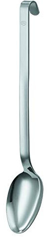 Rösle Gießlöffel, Hochwertiger Küchenlöffel mit Hakengriff zum Übergießen von Speisen, Edelstahl 18/10, Spülmaschinengeeignet, 31,5 cm