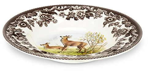 Spode Woodland American Wildlife Deer Soup Plate