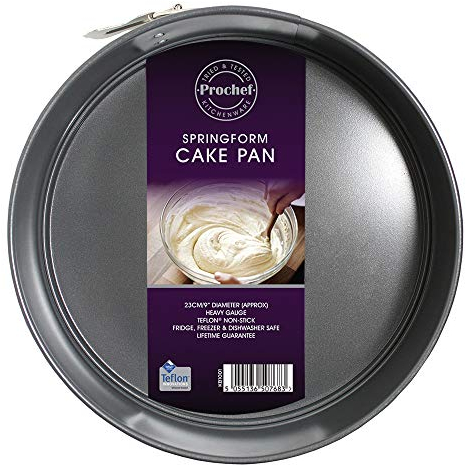 Prochef Cake ring with Teflon non-stick coating, 23 cm diameter, gray