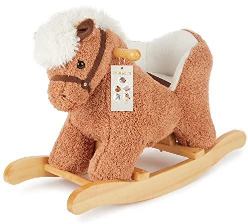 Bieco - Sedia a dondolo con peluche
