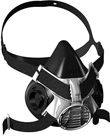 Halbmaske MSA Advantage 400 | Komfortable Gasschutzmaske | Advantage 420 Größe: Mittel, Bajonett-Filteranschluss | EN 140