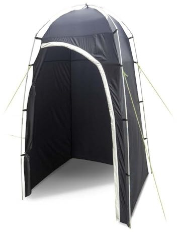 Kampa - Loo-Loo Toilettenzelt - Zeltzubehör - Camping Zubehör - Toiletten- und Duschzelt mit Gestänge - Reise Gadgets - Schwarz