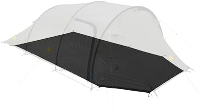 Wechsel Groundsheet Intrepid 4 I Schwarz I robuste Zelt-Unterlage Boden I Zeltplane wasserdicht mit 7000mm Wassersäule I Bodenplane aus 75D Polyester I Camping-Plane zum Schutz vor Nässe & Schmutz