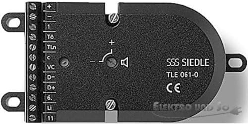 Siedle Lautsprechertür in Form von Türlautsprecher in Form Siedle Siedle TLE 061-01 Black TLE