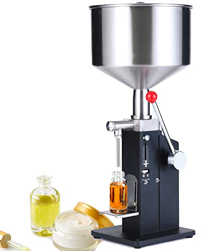 KIMTEM Manual Paste Liquid Filling Machine, Adjustable 5-50ml Bottle Filler A03