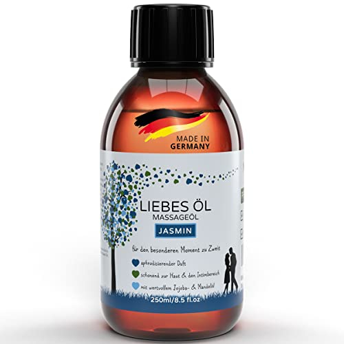 MakeLove Massageöl - Sinnliches Liebesöl für Partnermassagen - Pflegeöl für Ganzkörper-Massagen - Gleitöl - 250ml Jasmin