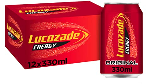 Lucozade Energy 2 x 12 pack 330ml cans Original Flavour