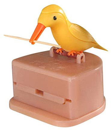 Dispensador de Palillos Dientes,Toothpick Dispensador Pájaros Caja de Palillos de Dientes Palillero Automática Tenedor Automático Palillos Dientes para Cocina Casera Hogar Hotel Restaurante