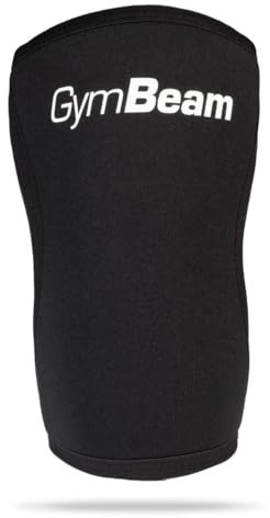 GymBeam Kniebandage aus Neopren - Knee Support für Stabilisierung, flexible Anpassung, angenehmes Tragen, zuverlässige Schweißaufnahme, ideal für Sport und Nachoperation, 2 Stück (M)