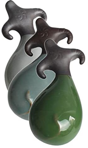 EXCEART Dekoratives Teehaustier-ornament 3-teiliges Keramik-rinderskulptur Einzigartige Tierfigur Für Das Home Office