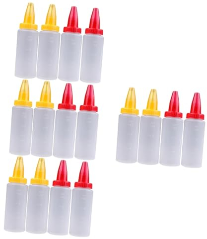 BESTonZON 16pcs Squeeze Bottle for Cake Decorating Applicator Lightweight Portable Dispensing Bottle Icing Pen