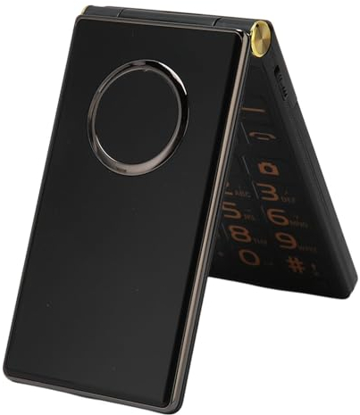 M3 1 2G Klapphandy für Senioren, Entsperrtes Großtasten Handy mit Lautem Ton, Dual SIM Karten, One Touch SOS Notfallhilfe (Schwarz)
