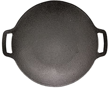 BESPORTBLE Molde Para Hornear De Hierro Fundido Antiadherente Para Parrilla Para Barbacoa Uso Exteriores Como Camping Para Cocinar Hamburguesas y Verduras