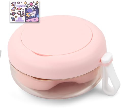 Estuche para Dentadura, Caja de Almacenamiento de Dentaduras Postizas con Espejo, Caja de Baño Ortodoncia Dental con Filtrar, Portátil Soporte de Dentaduras Postizas (Rosa)