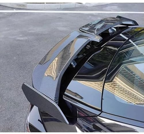 RSFIL Auto Heckspoiler für Audi TT Coupe (8J) 2006-2014, Auto Spoiler Wing Auto Kofferraum Heck Spoiler, Dachkantenspoiler, Spoiler, Spoilerlippe ABS Auto Modifikation Zubehör,Carbon Fiber Look