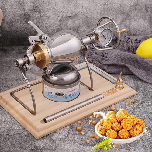 MáQuina Hacer Palomitas MaíZ Tradicional China MáQuina Hacer Palomitas MaíZ MáQuina Hacer Palomitas MaíZ Aire Amplificador Manual Granos Palomitas MaíZ Palomitas MaíZ Acero Inoxidable(500ML)