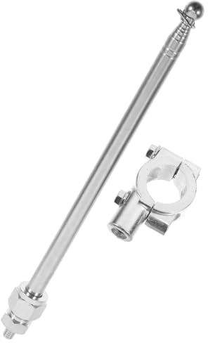 Besportble Adjustable Telescopic Flagpole for Motorcycle and Bicycle Handlebar Mount Lightweight Aluminium Alloy Bike Flag Pole Holder Easy Installation and Portable Cycling Accessory