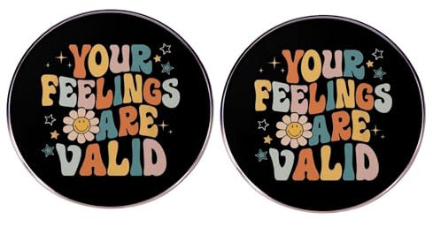 2 humorvolle englische Buchstaben Emaille-Anstecknadel, Your Feelings Are Valid, Legierung, Anstecknadel für Herren und Damen, Kleidung, Rucksack, Hut, Anstecknadel, 3cm(1.2), Legierter Stahl, Kein