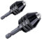Adaptador de portabrocas de 2 piezas de 1/4 pulgadas hexagonal, adaptador de portabrocas sin llave para llave de impacto (0,3-6,5 mm, 0,6-8 mm)