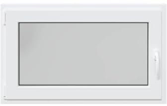 vidaXL Ventana de sótano RISOR 100x70 cm oscilobatiente DIN izquierda blanca