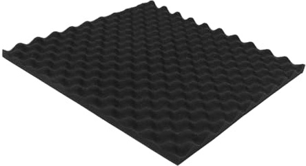 HOLIDYOYO Pannello Fonoassorbente in Spugna Nera a Forma di Cartone per Uova Alta Densità per Assorbimento Acustico e Riduzione del Rumore per Soffitti e Ambienti Attrezzati