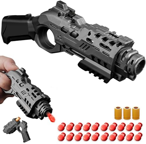Pistola De Juguete De Bola Blanda,Pistola De DescompresióN De Deslizamiento De Juguete AntiestréS EDC + 10 Bolas Blandas,Startable MúLtiples Formas De Jugar