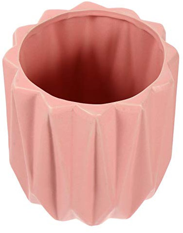 YARNOW Geometrischer Keramik Blumentopf Moderner Pflanztopf Für Bonsai Und Sukkulenten Stilvolle Deko Für Wohnzimmer Büro Und Garten Mit Drainageloch Und Einzigartig