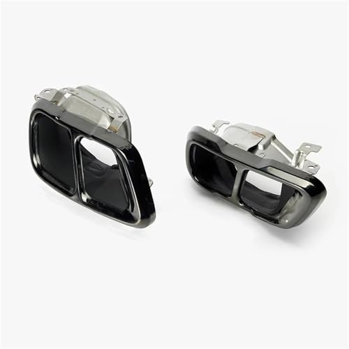 Exhaust Tail 1 Pair Dual/Quad Type Chrome Black Exhaust Tailpipe Muffler Tips End Pipe Trim Car Accessories For BMW X5 G05 2019+ End Pipe(Quad Type)
