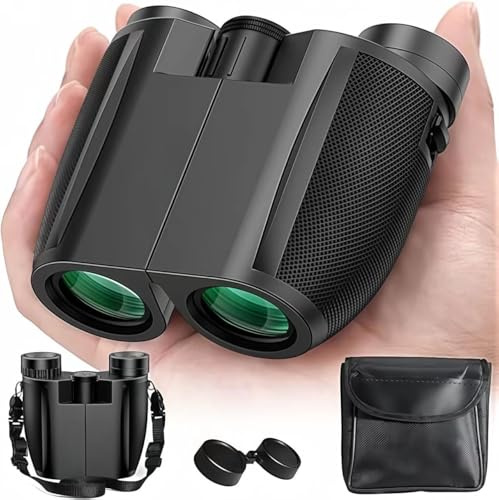 Prismáticos para adultos de 12 x 25 cm, para niños pequeños, con claridad superior, compactos de alta definición, ideales para observación de aves, viajes, caza, conciertos