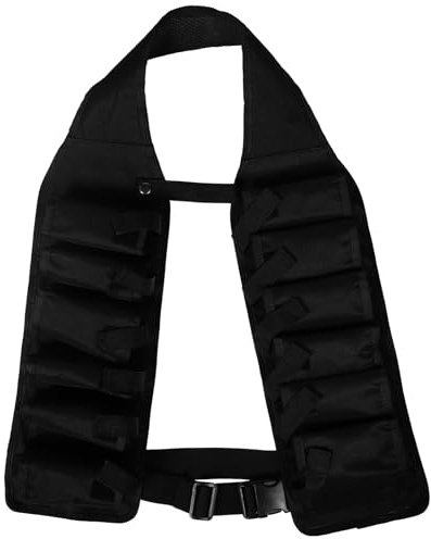 WHAMVOX Ceinture Porte-bière Réglable en Tissu Oxford Résistant Noir, Porte-Ceinture à Bière Portable Léger pour Homme et Femme, Accessoire pour Barbecue, Randonnée et Fêtes en Plein Air