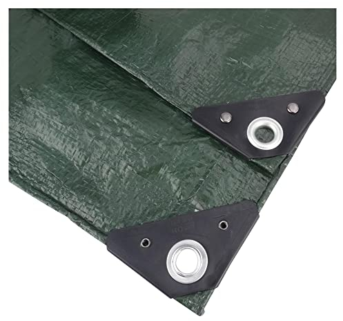 NOOR Abdeckplane wasserdicht „Easy“ 4x6m 90g/m², UV-stabilisiert, beidseitig beschichtet, Gewebeplane für Schutz vor Witterung, Garten Camping & Outdoor, Grün