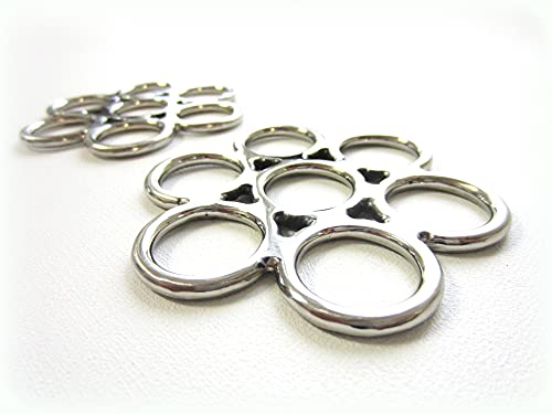 PS Pferdeartikel Gebissloser Zaum Flower Silber