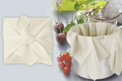 2 x Doppelpack (4 Stück) Castejo Passiertücher, Geschirrtücher, Siebtuch, Filtertücher, Seihtücher, Durchseihtücher, Siebtücher, Passiertücher (4)