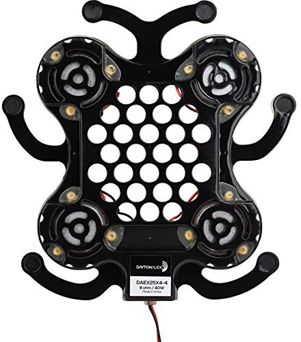 DAYTONAUDIO Dayton Audio DAEX25X4-4 Bullfrog Disque ventilé Spider 25 mm x 4 Exciter 40 W 8 Ohm