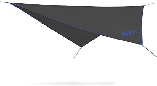 Bear Butt Rain Fly Easy Set Up Portable Hammock Tarp Shelter - Made of Quality Lightweight Waterproof Tent Polyester - Perfect Cover While Backpacking Outdoors Camping and Hiking (Blue)